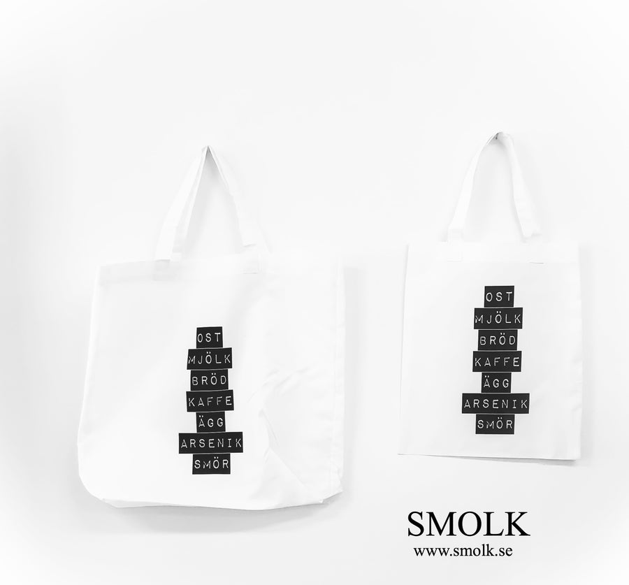 Inköpslista Dymostyle (OST, MJÖLK, BRÖD, KAFFE, ÄGG, ARSENIK, SMÖR) - Smolk Sweden