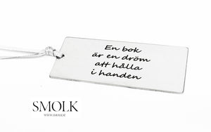 BOKMÄRKE En bok är en dröm att hålla i handen - Smolk Sweden