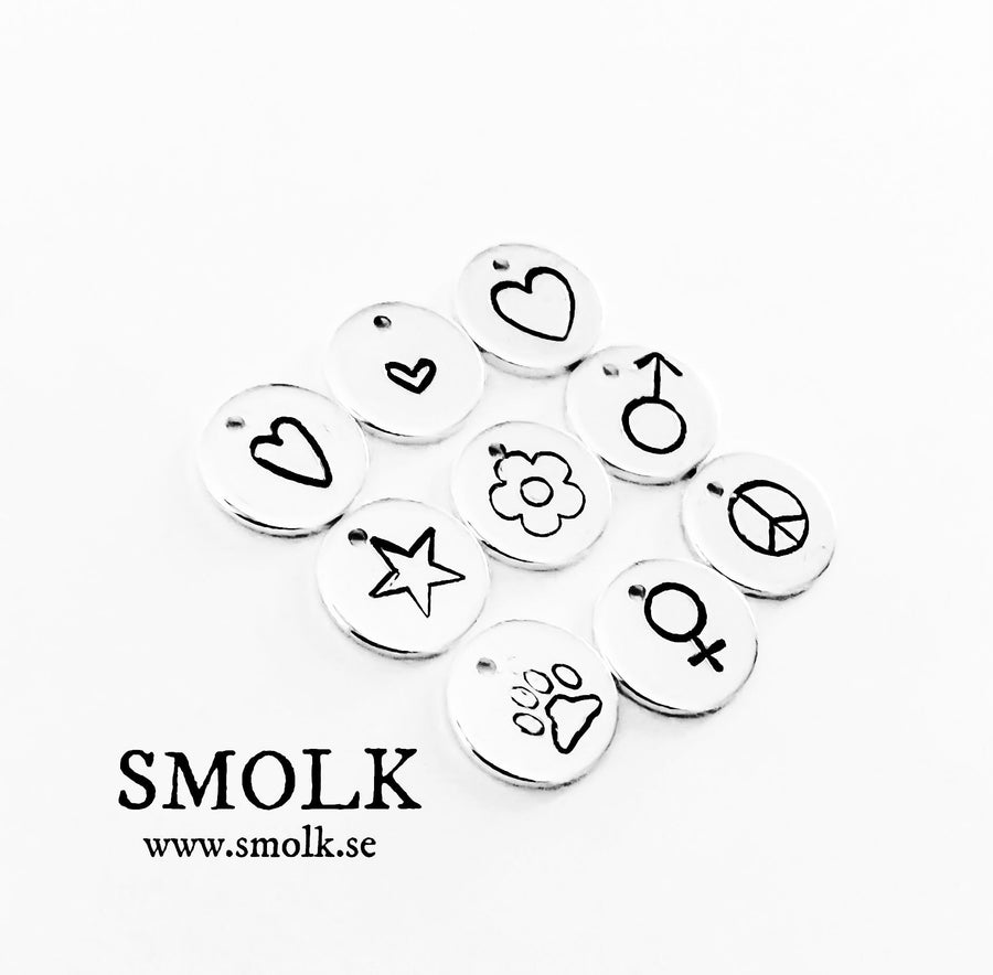 Halsband minibricka/brickor med valfri bokstav eller symbol - Smolk Sweden